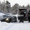 テスト車両のCL AMG、雪に埋もれる