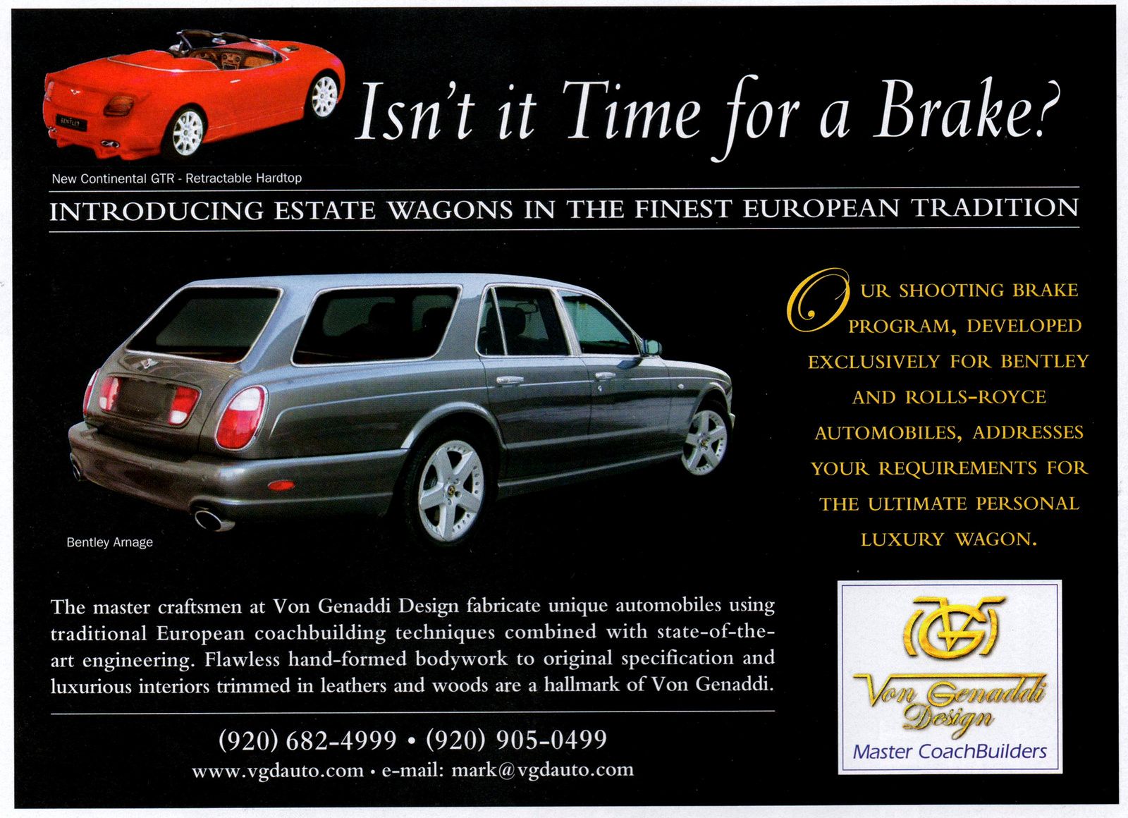 4WDのベントレー・アルナージ・シューティングブレーク、絶賛販売中